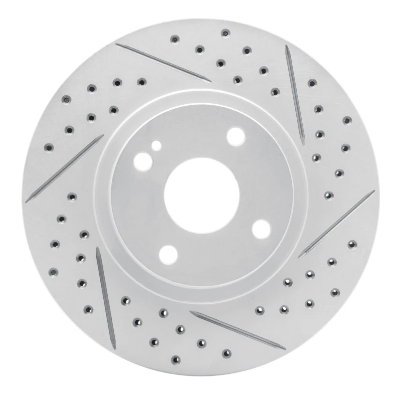 DFC 01-05 Mazda Miata Front Right Drilled & Slotted Geoperformance Rotor