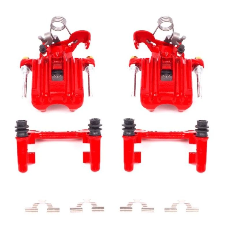 powerstop_S2890A-679456adc3b57 Power Stop 03-05 Audi A4 Rear Red Calipers w/Brackets - Pair