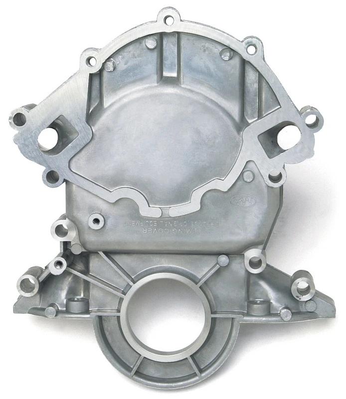 Edelbrock Zeitdeckel Alu S/B Ford 86-93 5,0L 88 bis 351-W mit umgekehrter Drehrichtung Wasserpumpe