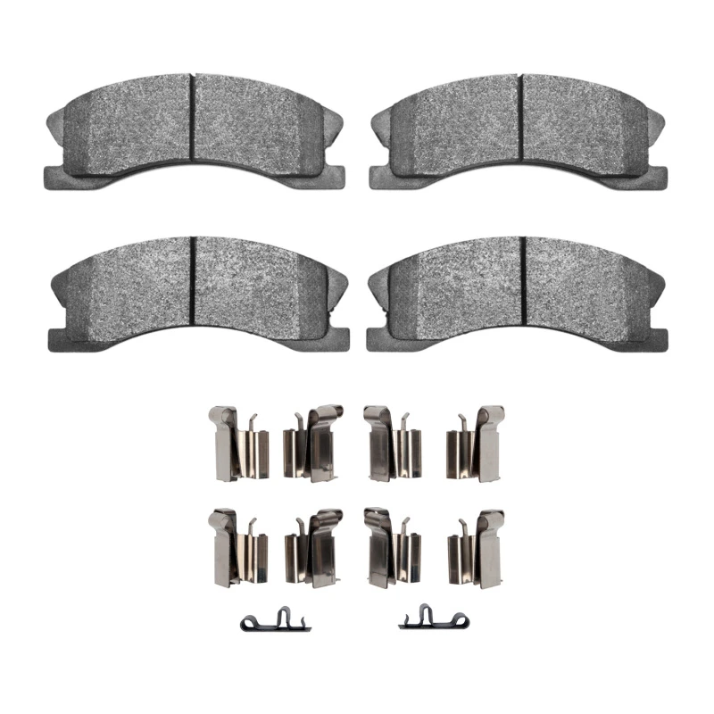 DFC 99-04 Jeep Grand Cherokee Front 5000 Advanced Semi Metallic Brake Pads and Hardware Kit