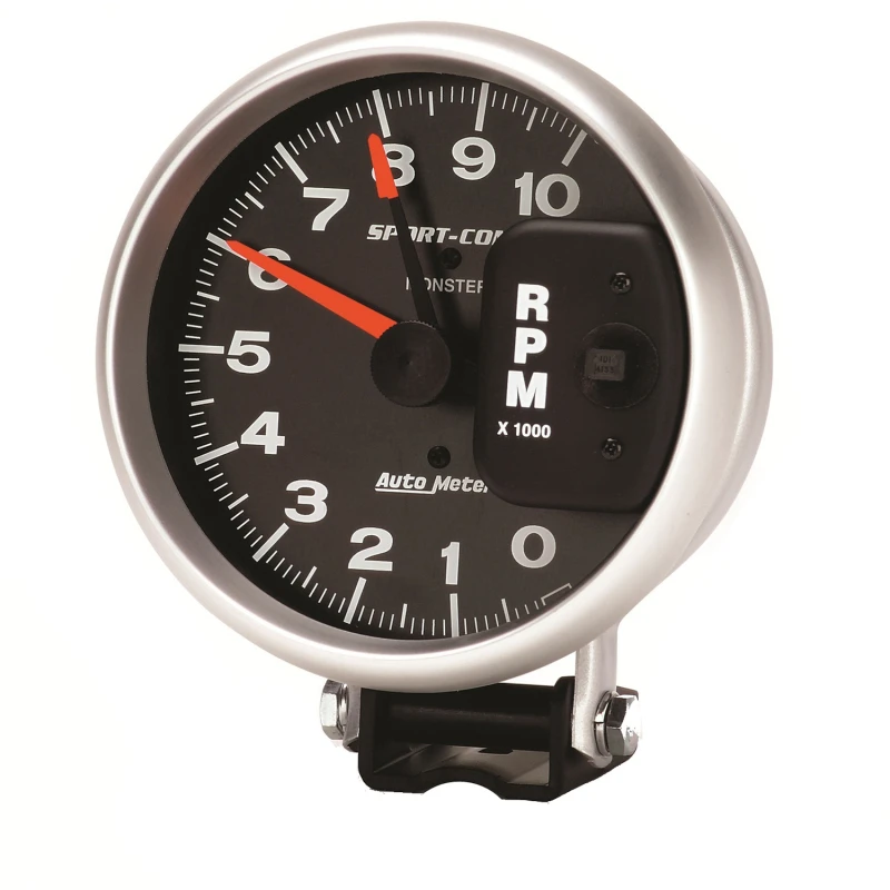 AutoMeter-Tachometer 5 Zoll 10.000 U/min Sockel mit roter Linie Sport-Comp