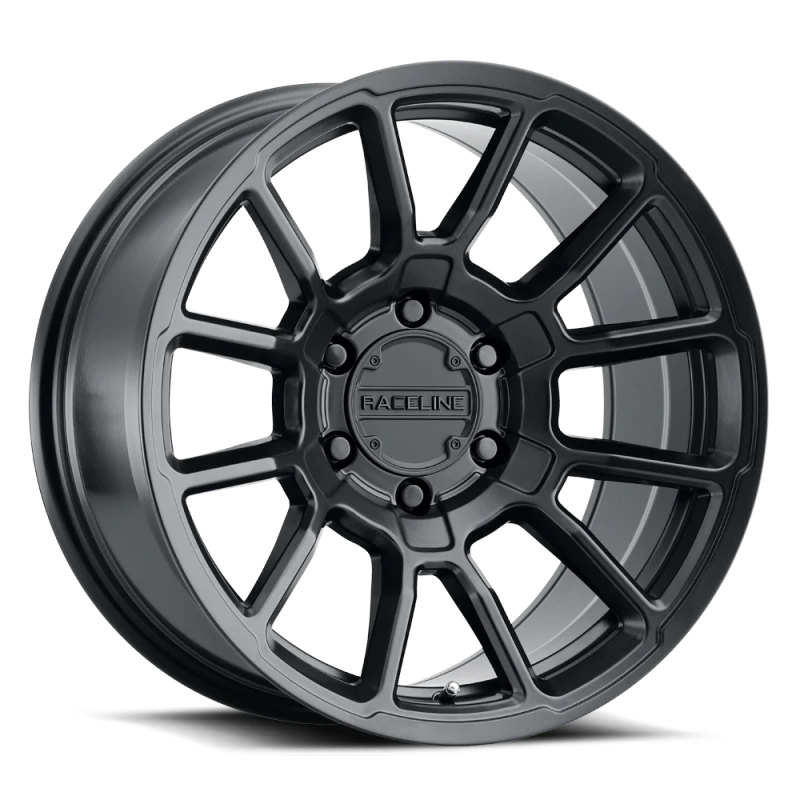 Raceline 950B Gauge 17x8.5in / 6x139.7 BP / 0mm Offset / 106.1mm Bore - Satin Black Wheel