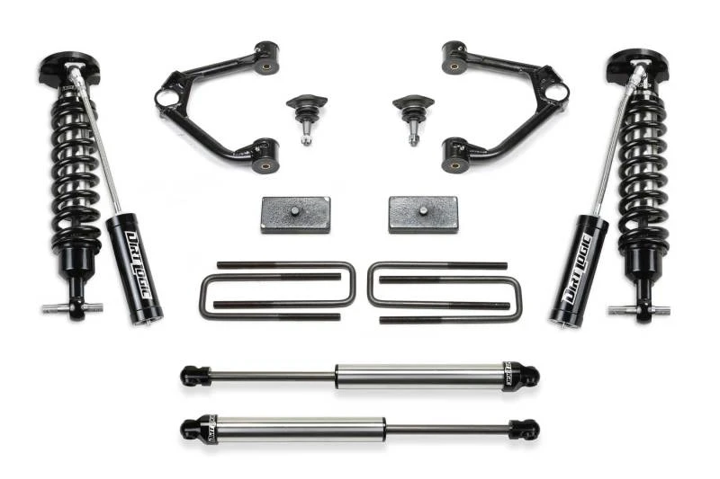 Fabtech 19-21 GM C/K1500 P/U Diesel 3-Zoll-Budget-System mit Dl 2,5 Resi & 2,25