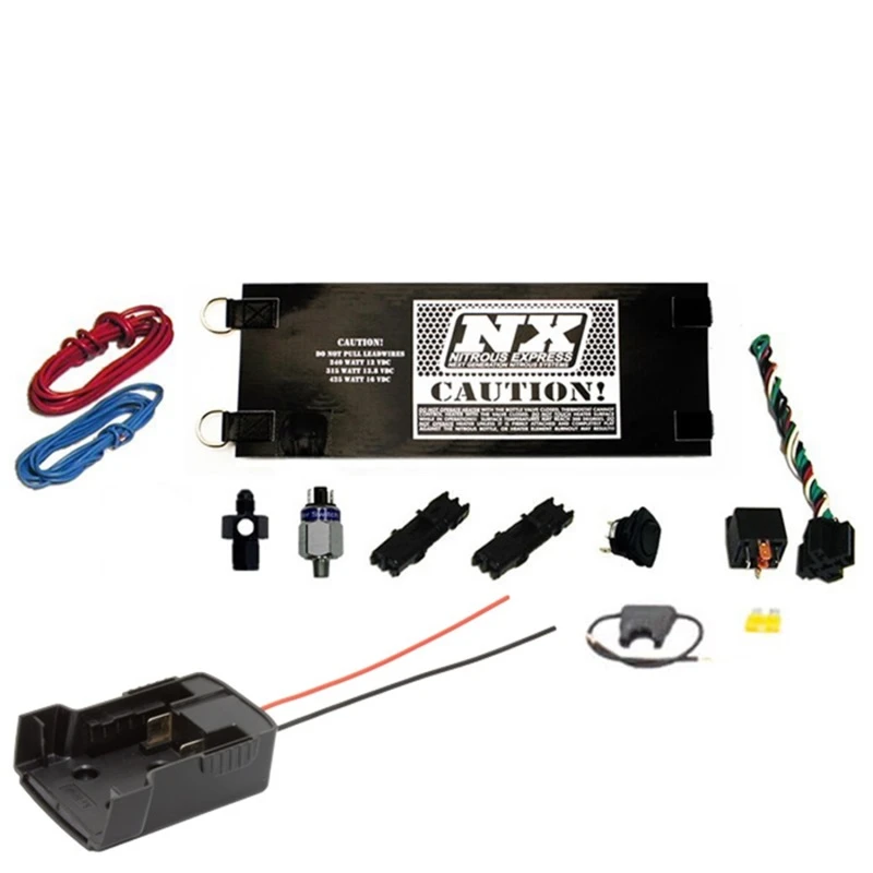 Nitrous Express Stand Alone Akku-Betriebener Flaschenheizer für 10-15lb Flaschen (4AN) (Milwaukee-Stil)