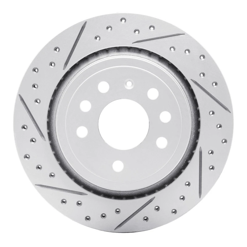 DFC 03-11 Cadillac Bls (Mexico) Rear Left Drilled & Slotted Geoperformance Rotor