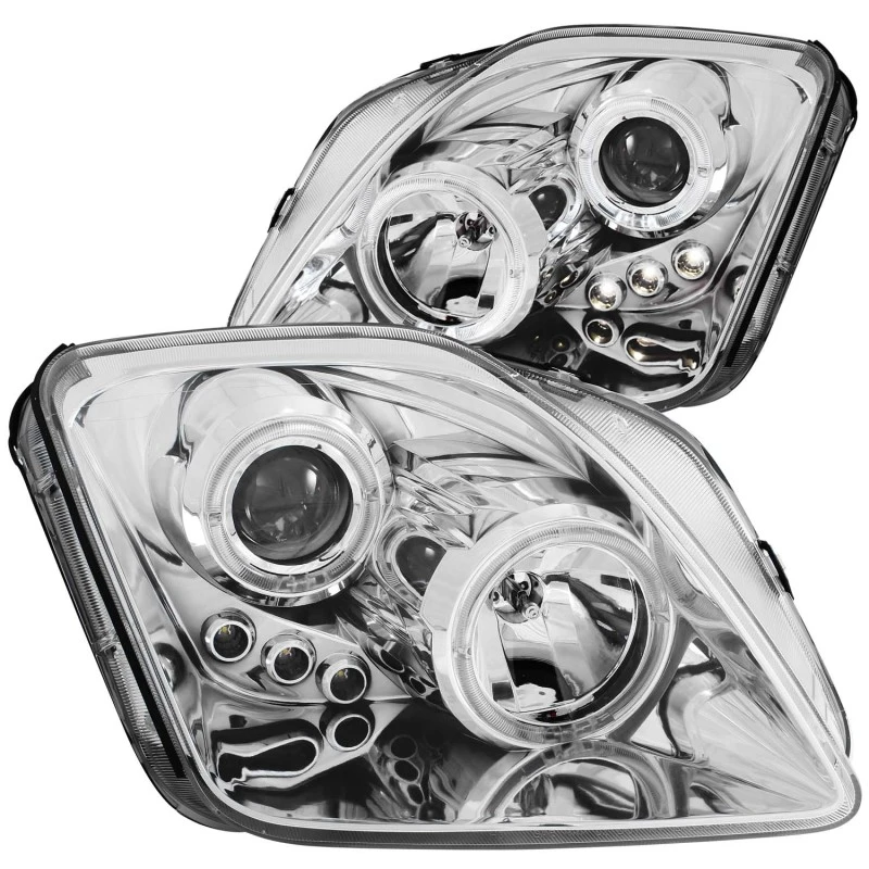 ANZO 1997-2001 Honda Prelude Projektor-Scheinwerfer mit Halo-Chrom und LED