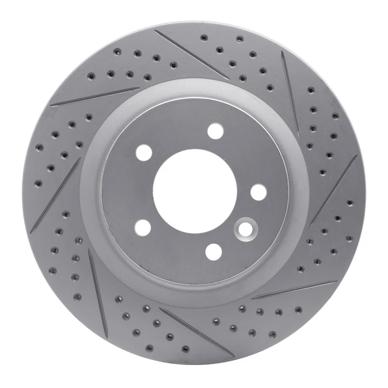 DFC 05-09 Land Rover Lr3 Front Right Drilled & Slotted Geoperformance Rotor
