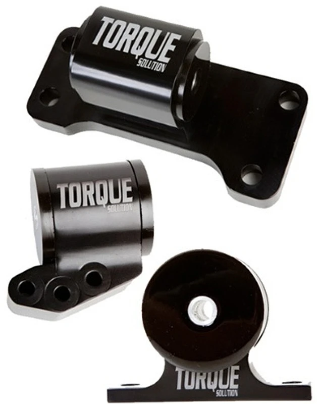 Torque Solution Billet Aluminum 3-Piece Engine Mount Kit for Mitsubishi Evolution VII-IX 2001-2006
