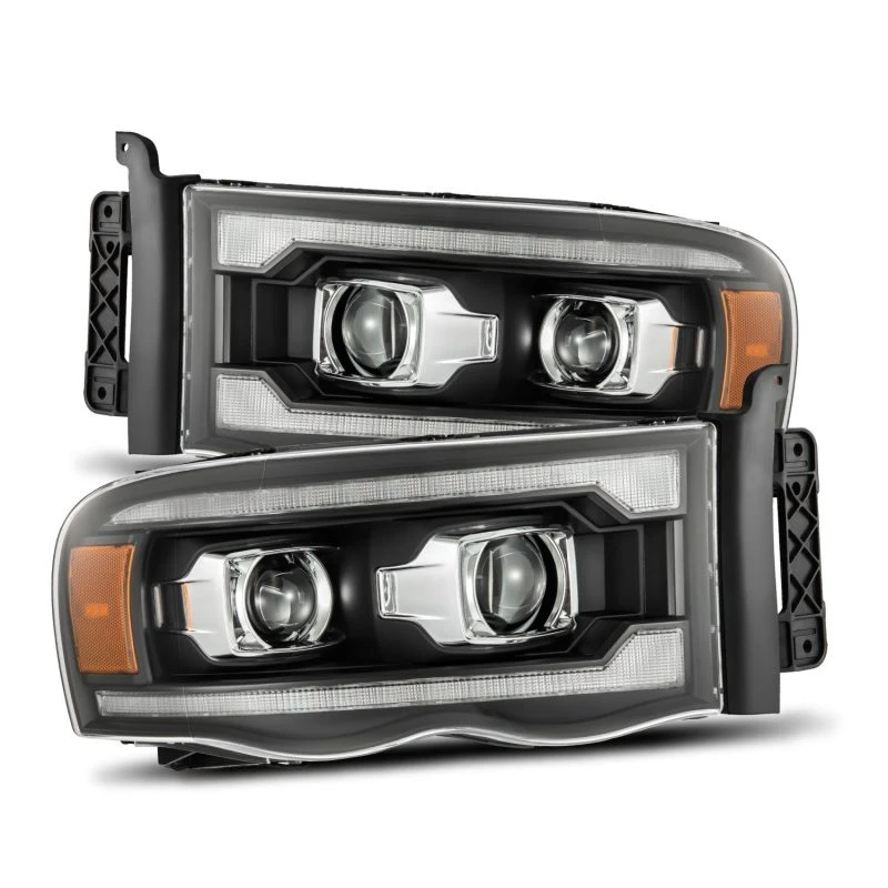 AlphaRex 02-05 Dodge Ram 1500 PRO-Serie Projektor-Scheinwerfer Plank Style Schwarz mit Seq-Signal