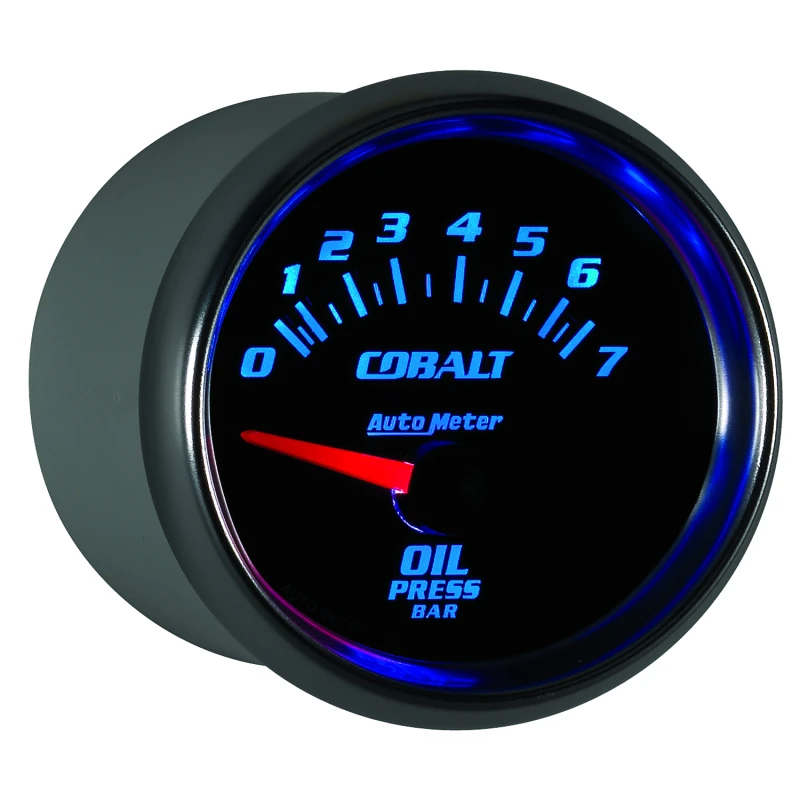 Autometer Cobalt 52mm 0-7 BAR Short Sweep Electric Oil Pressure Gauge