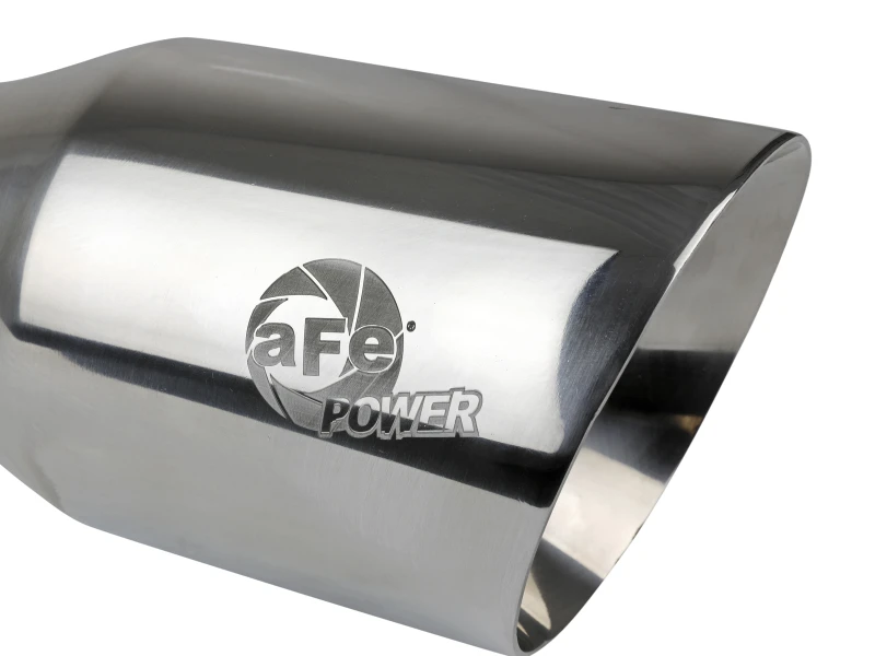 aFe MACH Force-Xp Univ 304 SS Doppel-Wand Klemm-Auspuff-Endstück - Poliert - 3 Zoll Einlass - 4,5 Zoll Auslass