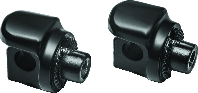Kuryakyn Non-Pivot Splined Peg Adapter für Harley-Davidson Modelle Schwarz