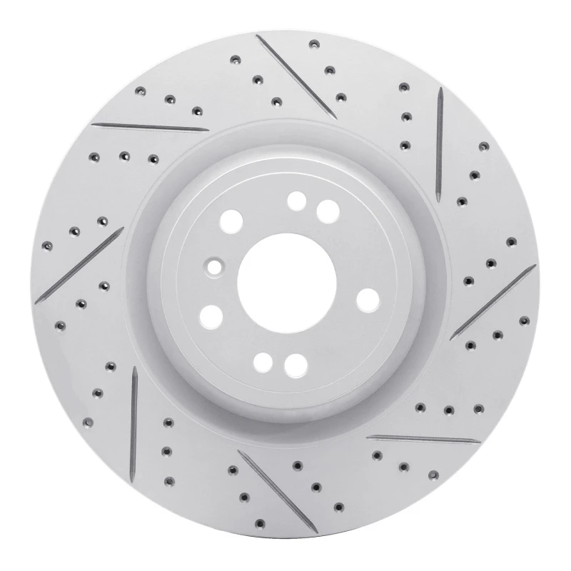 DFC 13-19 Mercedes-Benz GLS350D Front Right Drilled & Slotted Geoperformance Rotor