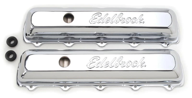 Edelbrock Ventildeckel Signature Series Oldsmobile 350-455 CI V8 Chrom