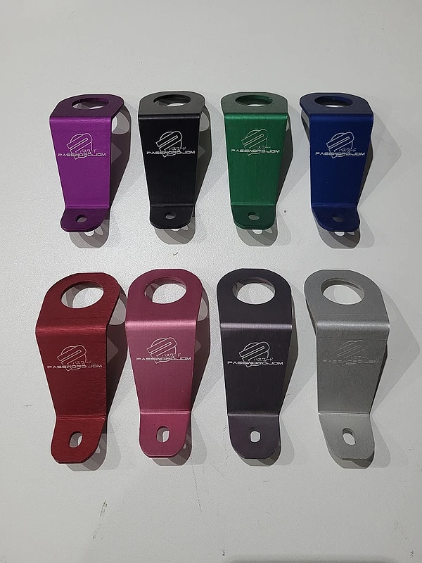 PWJDM Aluminium Kühler Halterung 92-95 Honda Civic silber