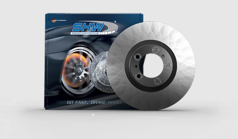 SHW 03-20 Bentley Continental GT 6.0L Front Smooth Monobloc Brake Rotor (3W0615301K)