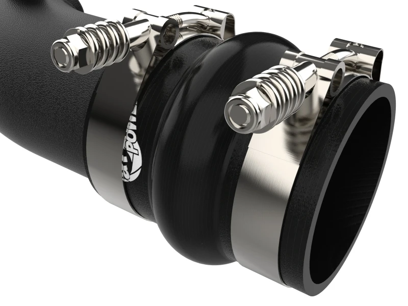 aFe 23-24 Ford F250/F350 Super Duty V8-6,7L BladeRunner 3 Zoll Aluminium Heiß- und Kalt-Ladeluftrohr- Schwarz