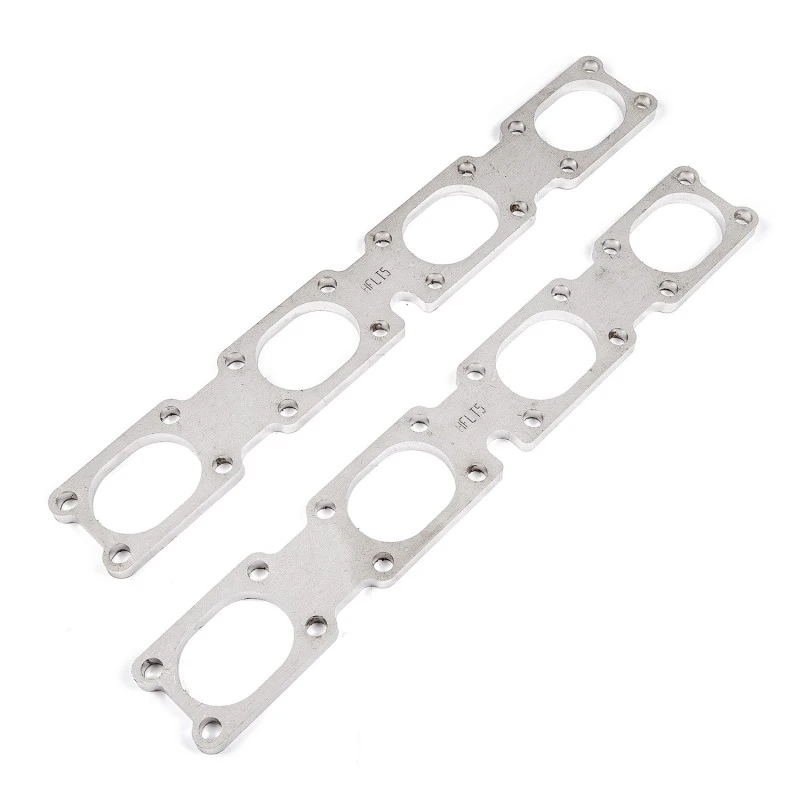 Stainless Works Chevrolet LT5 Flache Rechteckige Port-Header 304SS Auspuffflanschen 2 Zoll Primärleitungen