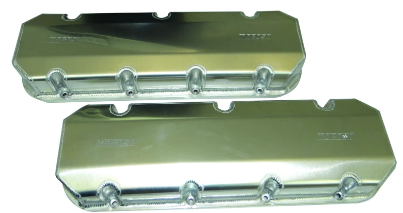 Moroso Chevrolet Big Block (w/Symmetrical Port/Stock Heads) Valve Cover w/Steel Insert - Alum - Pair