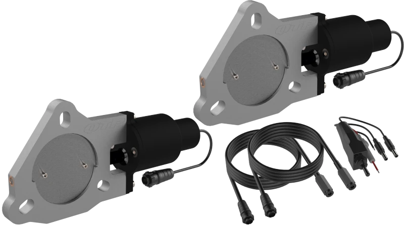 QTP 3in Bolt-On QTEC Dual Electric Cutout Valves - Pair