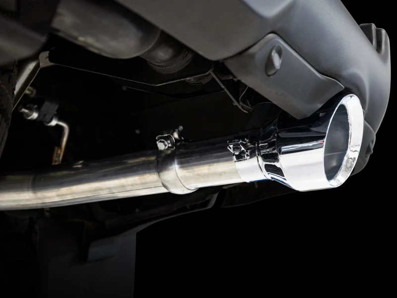 AWE Tuning 19-21 RAM 1500 5.7L (mit Ausschnitten) 0FG Dual Rear Exit Cat-Back Auspuff - Chromsilberne Spitzen