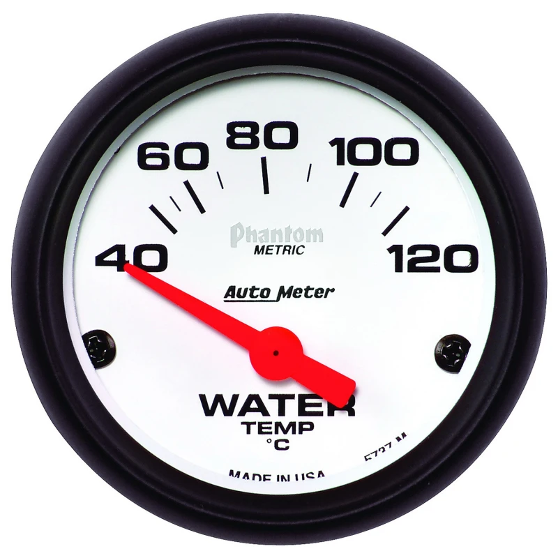 Autometer Phantom 52mm 40-120 Grad C Elektronisches Wasser-Temperatur-Messgerät