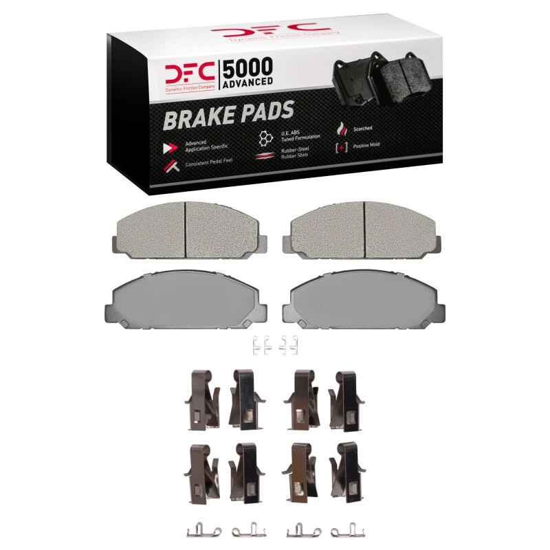 DFC 99-24 Chevrolet LCF5500HD Diesel Rear/Front 5000 Adv Semi Metallic Brake Pads & Hardware Kit