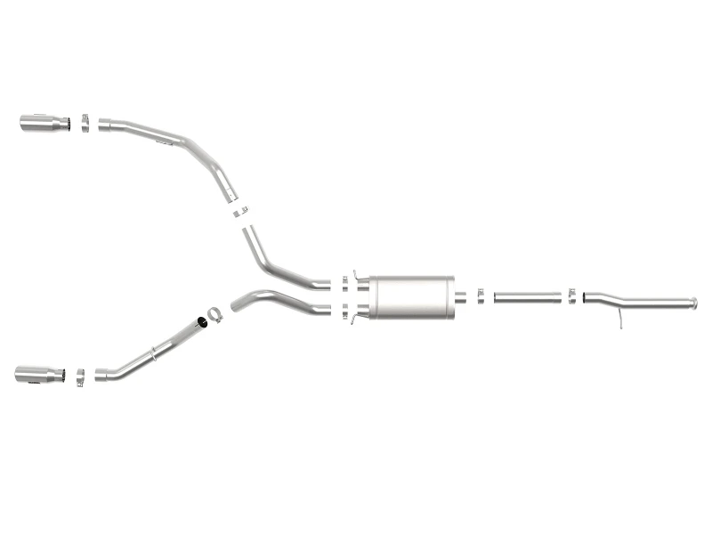 aFe Apollo GT Serie 3 IN 409 SS Kat-Abgasanlage mit polierter Spitze GM Sierra 1500 09-18