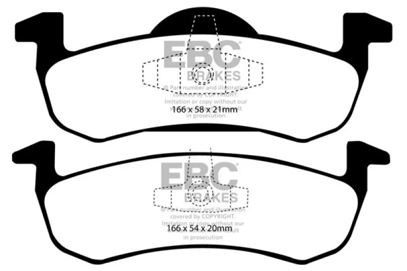 ebc_ED91804-67931f7d3be70 EBC 13+ Lincoln MKT 3.5 Twin Turbo (Performance Brakes) Redstuff Rear Brake Pads