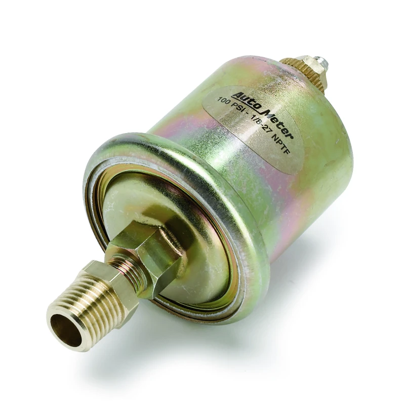 Autometer Accessories 0-100PSI 1/8in. NPT Male Oil Pressure Sensor (For Short Sweep Elec.)