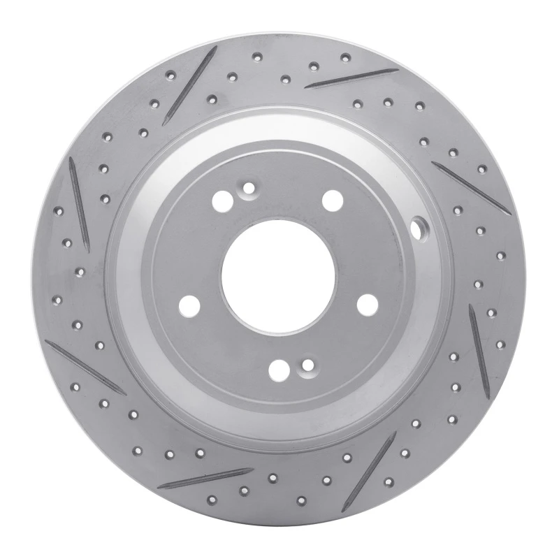 DFC 18-23 Genesis G70 Rear Left Drilled & Slotted Geoperformance Rotor