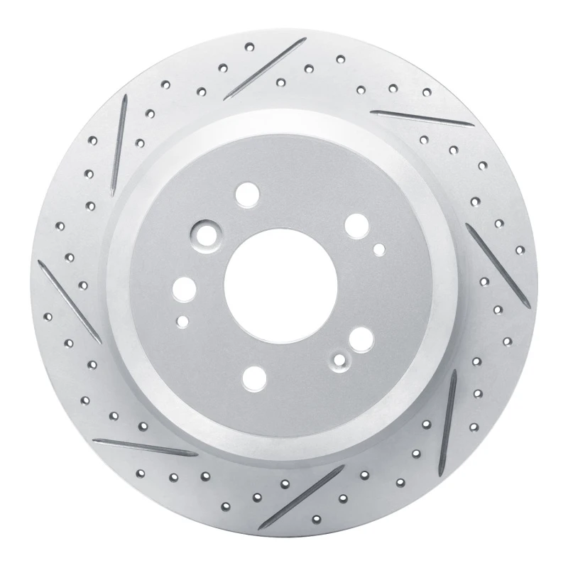 DFC 16-26 Honda Passport Rear Left Drilled & Slotted Geoperformance Rotor