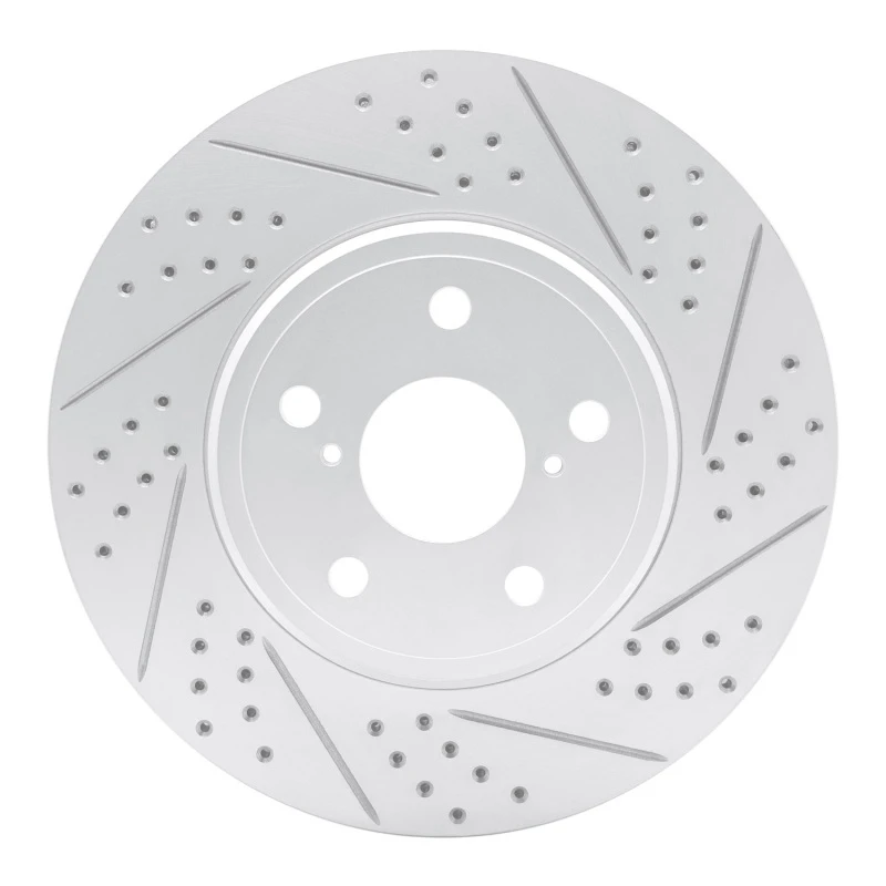 DFC 01-06 Lexus Ls430 Front Right Drilled & Slotted Geoperformance Rotor