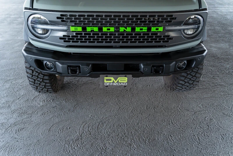 DV8 Offroad Front License Plate Mount für 21-23 Ford Bronco Capable Bumper