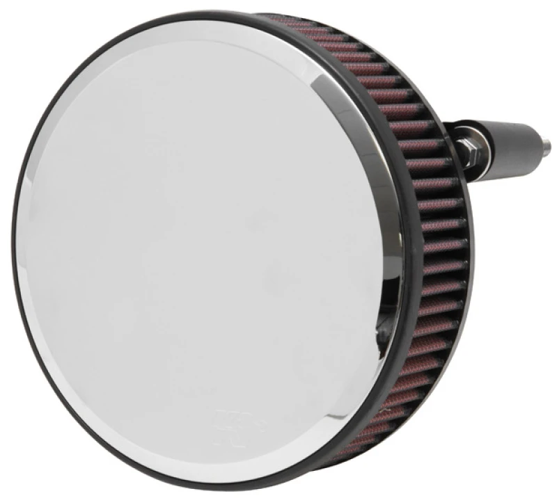 K&N Street Round Metal Intake System - Harley-Davidson - Red Filter 6-8 Size 2.4in In Dia 2.5in H