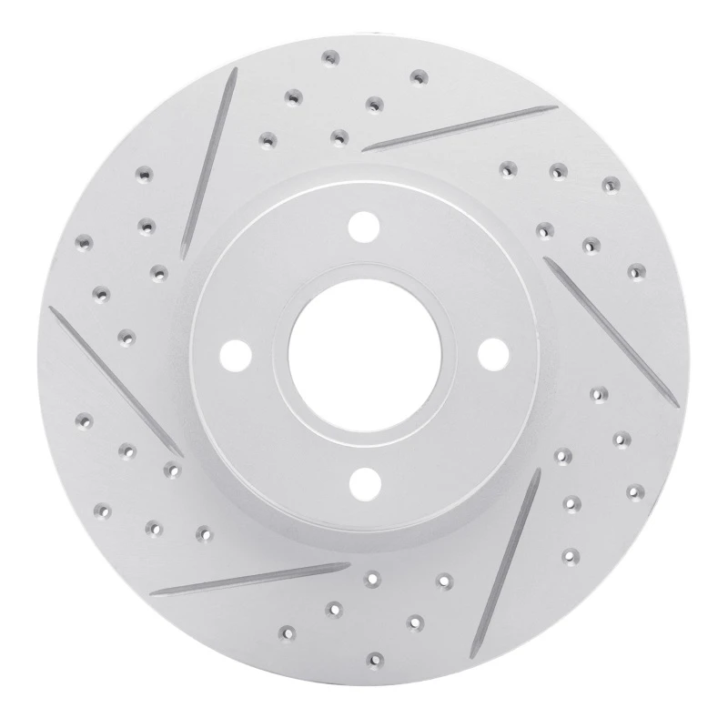 DFC 14-23 Ford Transit Courier (Mexico) Front Left Drilled & Slotted Geoperformance Rotor