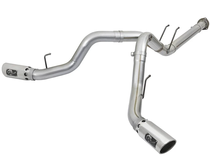 aFe ATLAS 4-Zoll-DPF-Back-Alu-Stahl-Auspuff-System mit polierter Spitze 2017 Ford Diesel Trucks V8-6,7L (td)