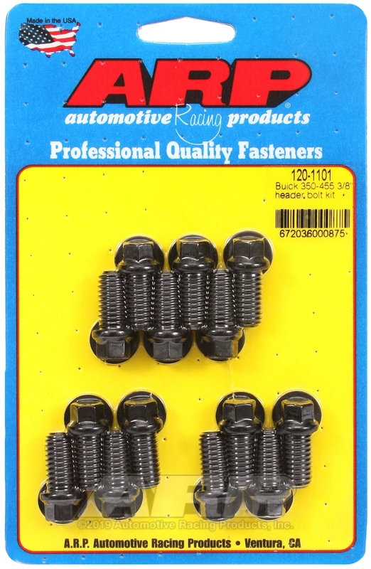 ARP Header Bolt Kit for Buick 350-455 3/8in