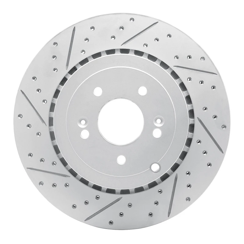 DFC 18-25 Genesis G70 Rear Left Drilled & Slotted Geoperformance Rotor