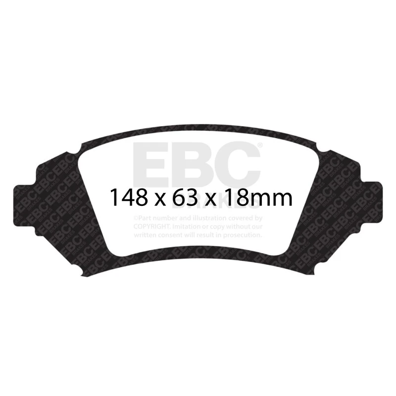 EBC 05 Buick Le Sabre (FWD) 3.8 (16in Wheels) Ultimax2 Front Brake Pads