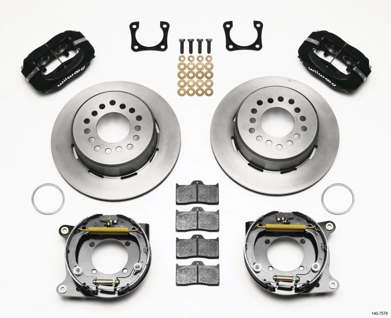 Wilwood Forged Dynalite P/S Parkbremse-Kit Chevy 12 Bolt-Spezifikation 3,15 Zoll Brng