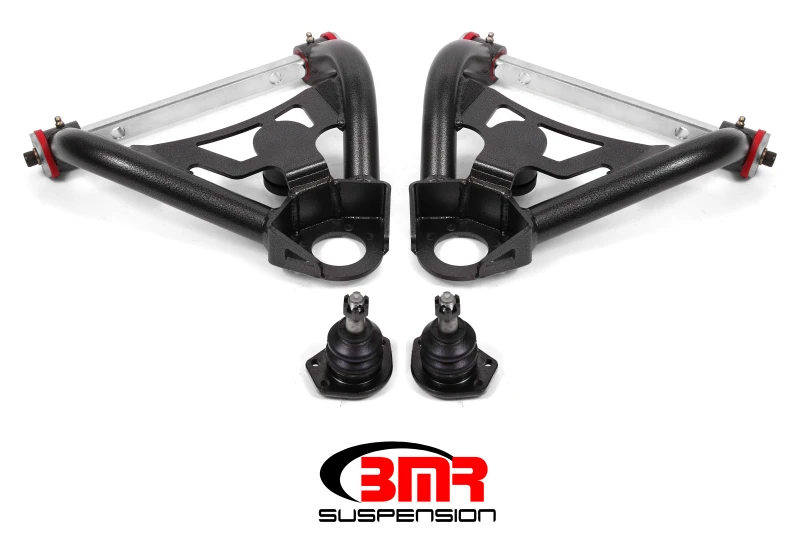 BMR 64-72 A-Body Obere nicht einstellbare A-Arme mit Serien-Spindeln (Polyurethan) - Schwarz Hammertone