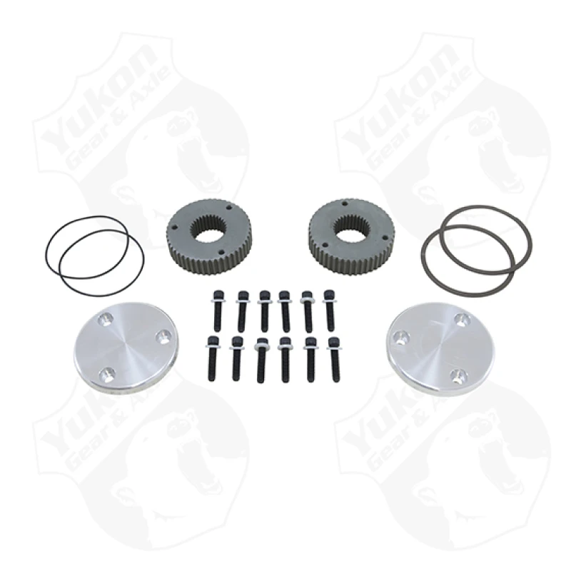 Yukon Gear Hardcore Drive Flange Kit for Dana 60 / 30 Spline Outer Stubs with Yukon Engraved Caps