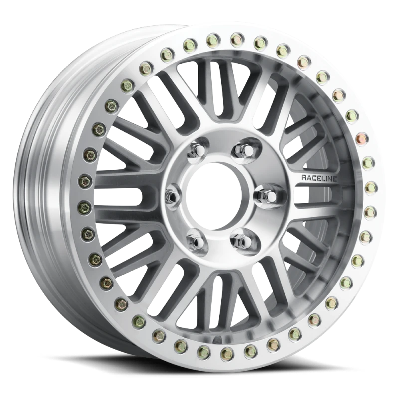 Raceline RT951M Ryno Machined 20x8.5in / 6x165.1 DBP/-6mm Offset/130.81mm Bore - Machined Beadlock