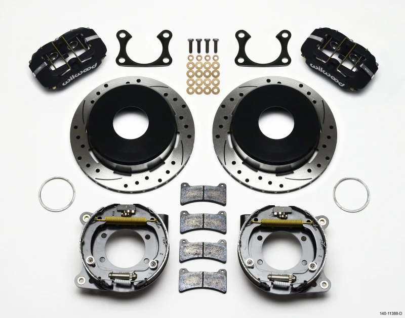 Wilwood Dynapro Low-Profile 11,00 Zoll P-Bremse Kit gebohrt Big Ford 2,36 Zoll Offset Currie