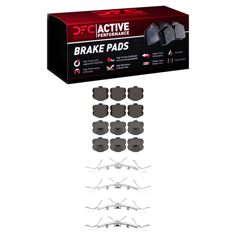 DFC 06-13 Chevrolet Corvette Front Active Performance Pads and Hardware Kit