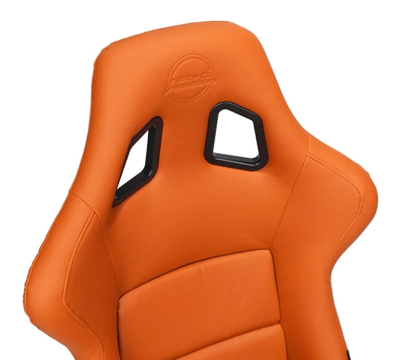 NRG FRP Bucket Seat mit braunem Vinyl-Material - Large