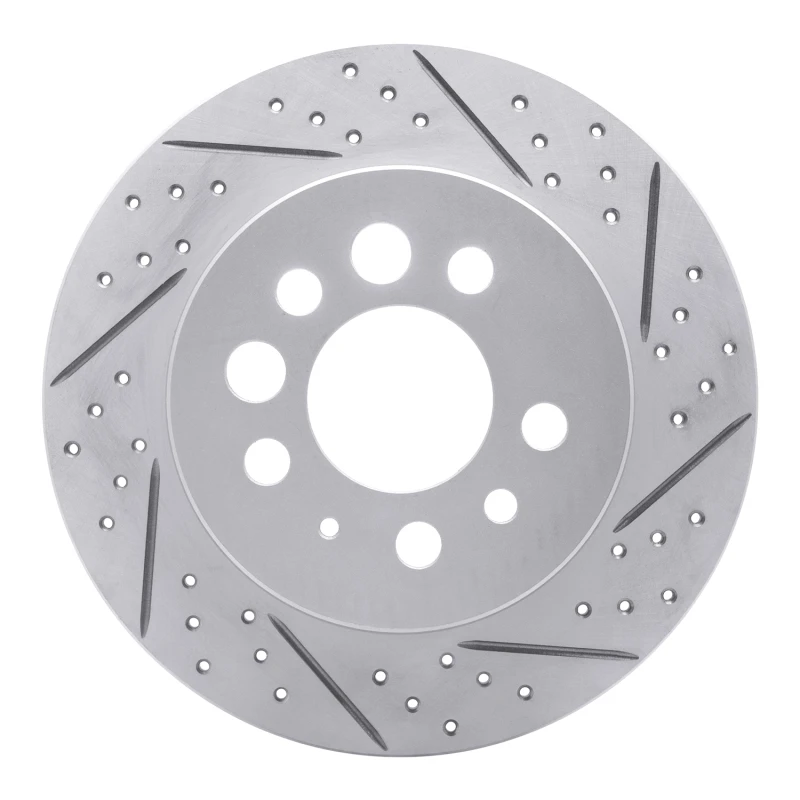 DFC 74-95 Volvo 245 Rear Right Drilled & Slotted Geoperformance Rotor