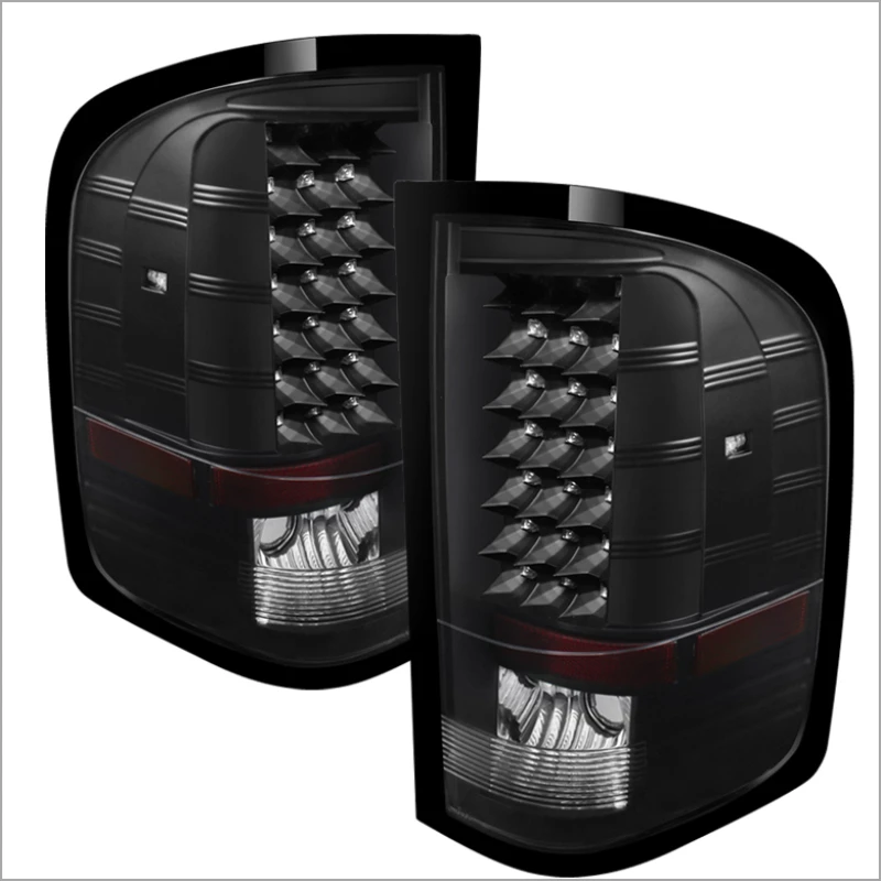 spyder_5073716-6794bf78d6851 Xtune Chevy Silverado 07-13 LED Tail Lights Black ALT-JH-CS07-LED-BK