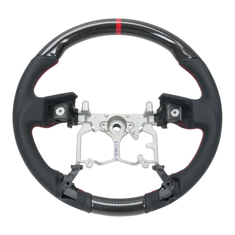 NRG 12-23 Toyota Tacoma OEM Plus Carbon Fiber Steering Wheel w/ Red Stitch & Red Center Mark